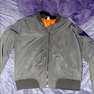 Army green H&M bomber jacket